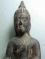 พระบูชา ไม้แกะเก่า ปางมารวิชัยฐานสูง #11700 #3